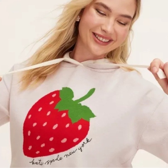 Kate Spade New York x Target Strawberry Hooded Sweatshirt XL - Picture 8 of 8
